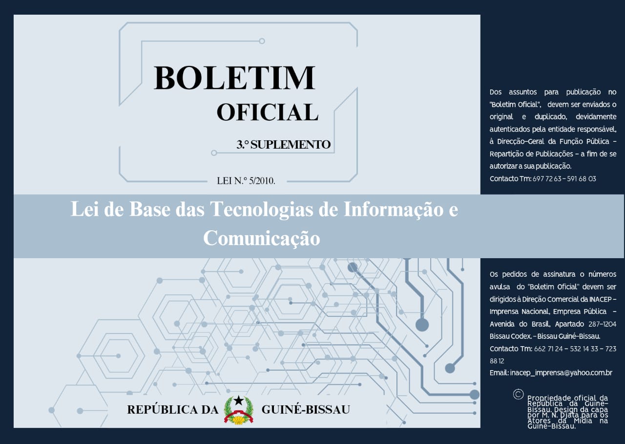 Laws & Policies STATUS OF AMPROCS, GUINEA-BISSAU View resource Toolkits Training Manual on Media, Freedom of Expression and Digital Rights – Developed for state actors in Guinea-Bissau View resource Laws & Policies National Media Council Law View resource Laws & Policies Guinea-Bissau Press Law View resource Laws & Policies Guinea-Bissau Information and Communication Technologies Law Laws & Policies STATUS OF AMPROCS, GUINEA-BISSAU View resource Toolkits Training Manual on Media, Freedom of Expression and Digital Rights – Developed for state actors in Guinea-Bissau View resource Laws & Policies National Media Council Law View resource Laws & Policies Guinea-Bissau Press Law View resource Laws & Policies Guinea-Bissau Information and Communication Technologies Law