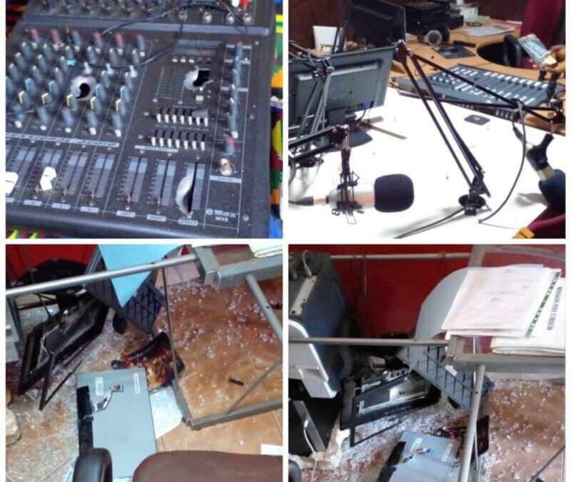 Radio station attacked by armed men in uniform