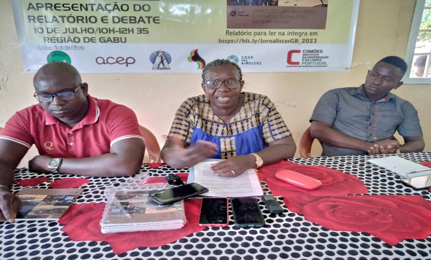 APRESENTAÇÃO DO RELATÓRIO DE ESTUDO “CONDIÇOES DAS JORNALISTAS E DOS JORNALISTAS DA GUINÉ-BISSAU” GABU